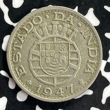 1947 Portuguese India 1/2 Rupia Half Rupia Lot#T9725