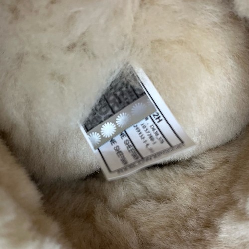 Stivali UGG sopra il ginocchio Bailey bottoni shearling castagno scuro donna taglia 8 - Foto 10 di 13