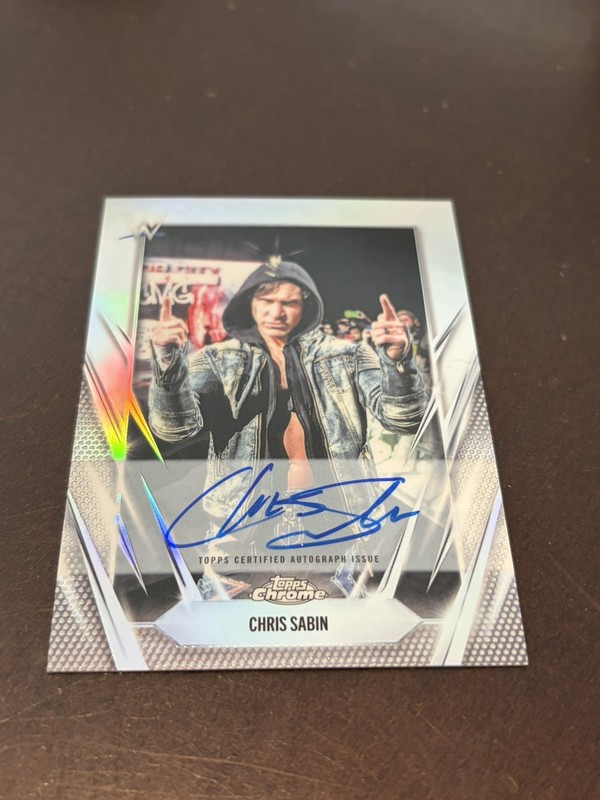 2026 WWE Topps Chrome - Chris Sabin - #BCA-CHS Refractor Auto!! On Card 