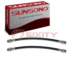 2 pc Sunsong Front Brake Hydraulic Hoses for 1996-2002 Toyota 4Runner Hoses xd