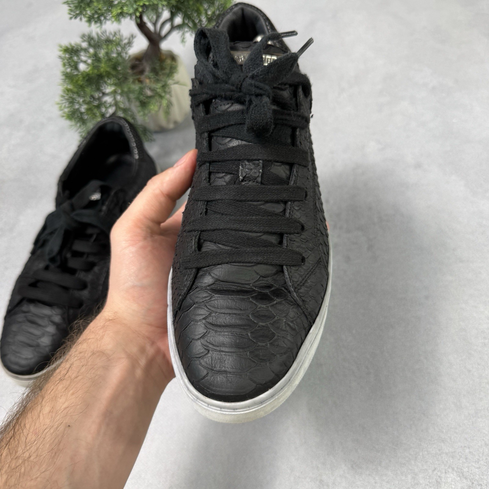 DSQUARED2 Python Textured Sneakers Black Tennis S… - image 14