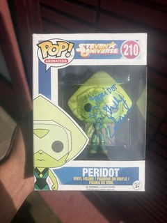 Shelby Rabara signed Peridot Funko Pop Steven Universe Autograph Cartoon Anime