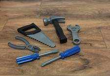 Kids Fun Tools Set Pretend Pre- School Lot of 6 Different Plastic Tools