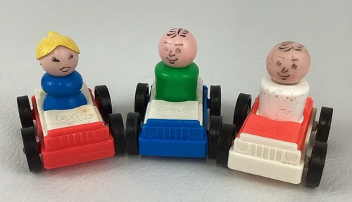 Fisher Price Play Family Little People Replacement Cars Figures Lot Vintage