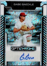 2025 Leaf Gabe Gaeckle Optichrome Baseball Silver Auto /10
