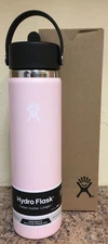 Hydro Flask  W24BFS678 24 oz. Wide Mouth Bottle With Flex Straw Cap in Trillium