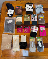 18 PAIR VINTAGE NEW OLD STOCK RANDOM COLOR SIZE PANTYHOSE/STOCKINGS/NYLONS/SOCKS