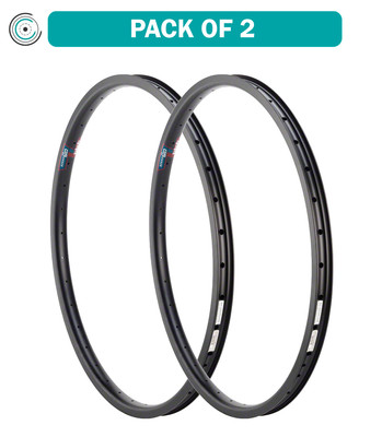 Pack of 2 Velocity Cliffhanger Rim - 26'', Disc, Black, 32H, Clincher