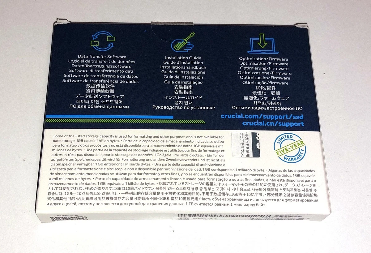 Crucial P1 500GB M.2 2280 NVMe Gen 3.0 x4 SSD Solid State Drive CT500P1SSD8