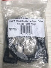 Backbone Cable  6' Right Angle  Garmin 010-11089-00