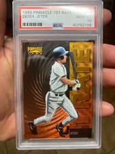 ~CRAZY RARE PSA 10 PINNACLE 1ST RATE DEREK JETER 1996 ROOKIE INSERT SUPER TOUGH!