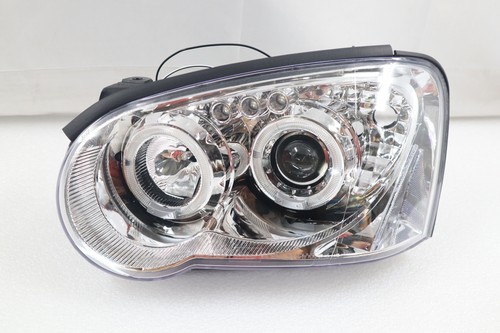 Fits Subaru Impreza 2003-2005 Chrome Halo Angel Eyes Rings Headlights Projector - Picture 6 of 9