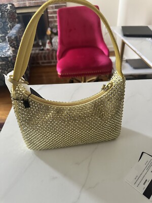 Prada Re-edition 2000 Crystals Satin Mini Yellow | eBay