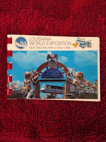 Lot 9 Louisiana Exposition 1984 Postcards Souvenir Folder Mini Picture Book - Picture 11 of 12