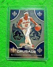 DE'ANDRE HUNTER SILVER CHROME ROOKIE HAWKS 2019-20 CHRONICLES CRUSADE BASKETBALL