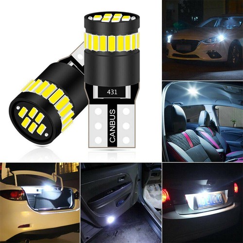 2X T10 501 194 W5W SMD 24 LED Car CANBUS Error Free Wedge Light Bulb White 1 Set - Picture 2 of 11