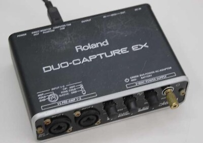 Roland UA-22 Duo-Capture EX Audio MIDI Interface 24Bit Digital JUNK From  Japan