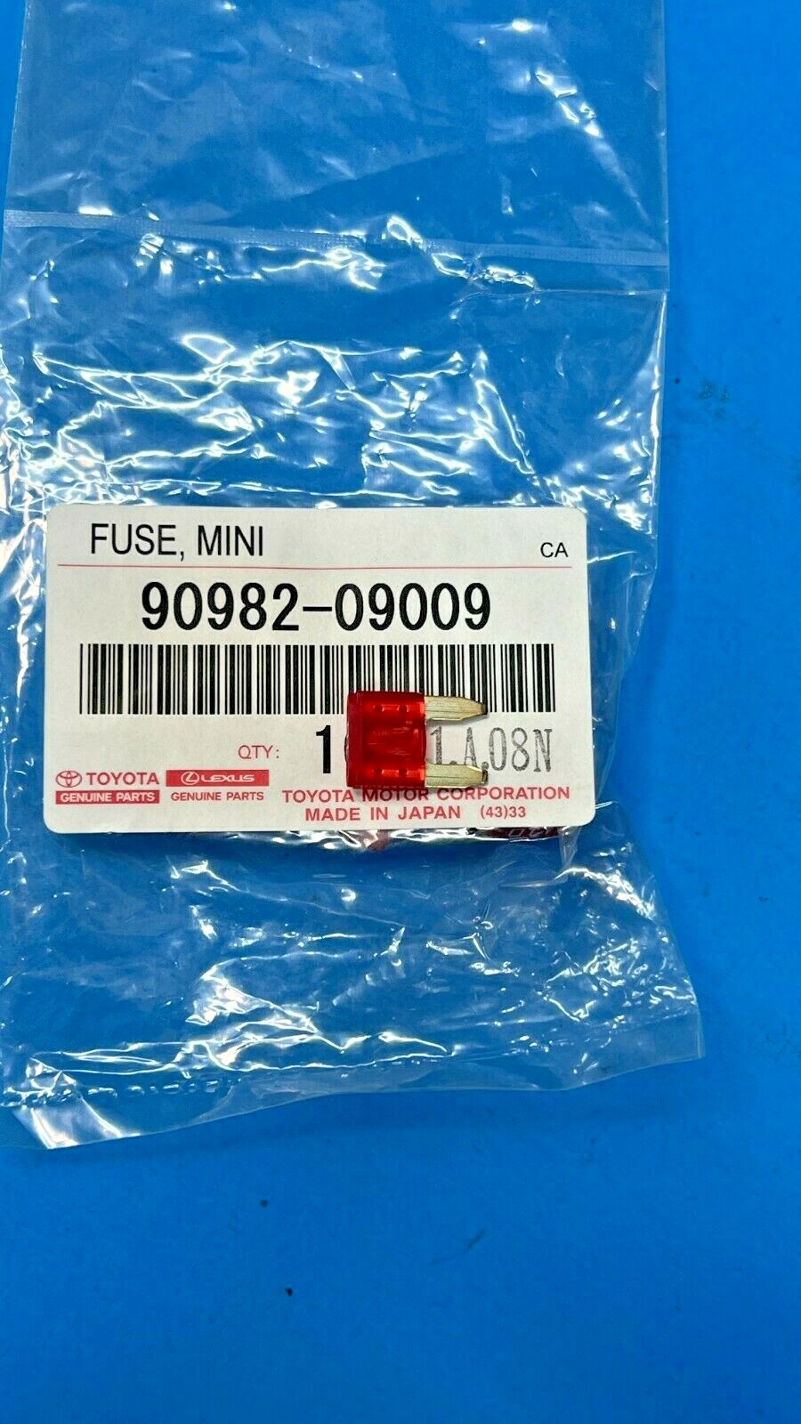GENUINE TOYOTA LEXUS (1993-2014) FUSE, 10A 90080-82021 FUSE BLOCK 