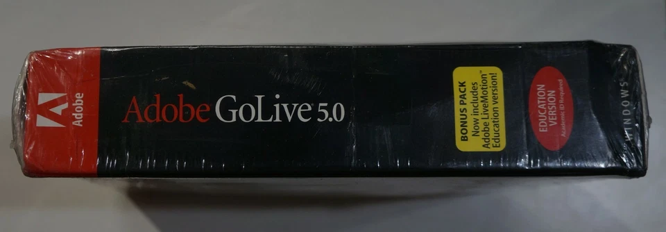 Adobe GoLive 5.0 for Windows Education VERSION Factory Sealed in Box - Image 4 of 4