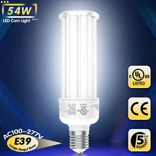 54W LED Retrofit Corn Light Bulb E39 Mogul Base, Replace 250W MH/HPS Lamp 5000K