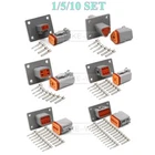 Deutsch DT Series 2/3/4/6/8/12 Pin/Way Flange Mount Male Female Connector Kit