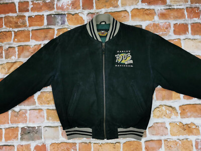 1903 Harley Davidson USA Vintage Leather Jacket Suede Black