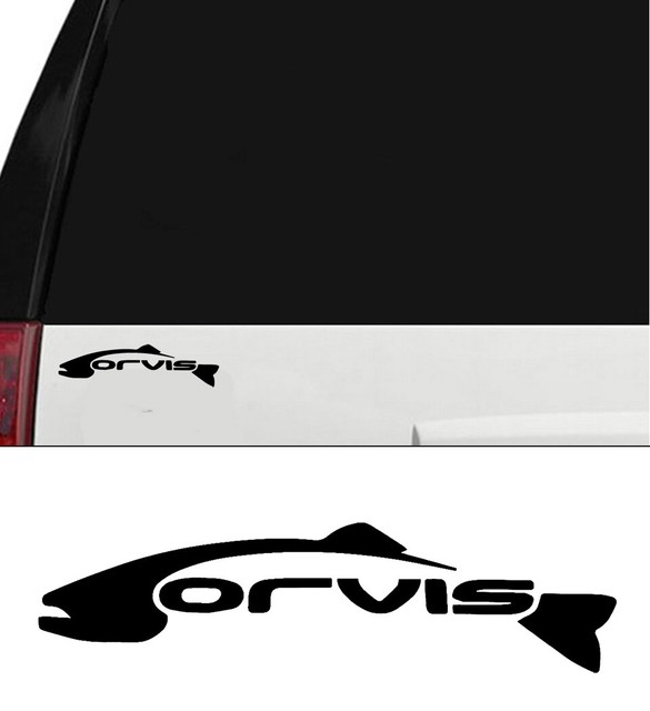 Orvis Fly Fishing Rod Outdoor Sports Trout Vinyl Decal Sticker Window