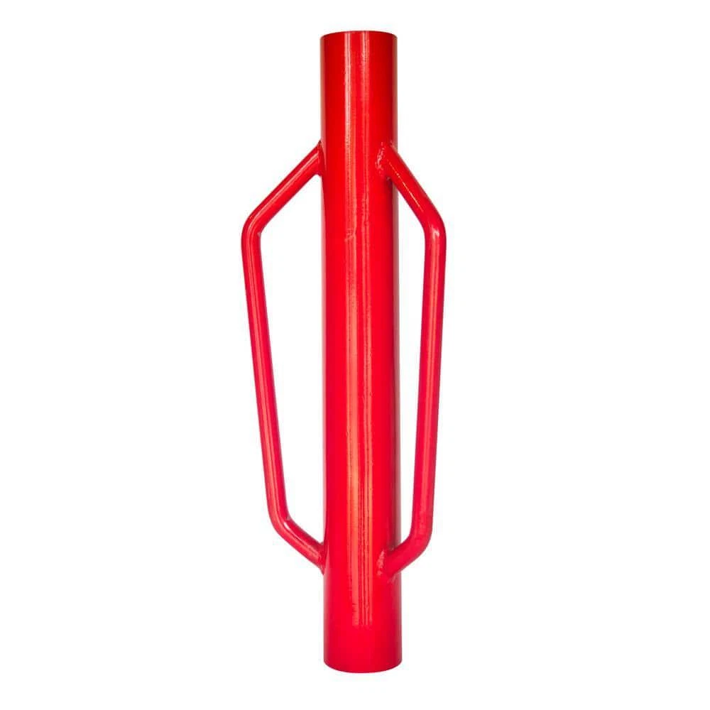 Fence Post Driver 13 lb Heavy Duty T Post Pounder w Offset Handle Red