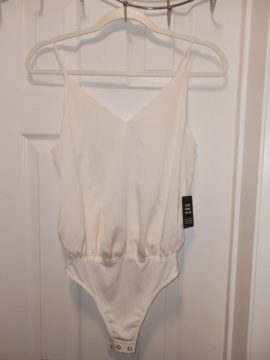 Express Women's Tank Top Contour Sleeveless White Bodysuit Size XS | eBay