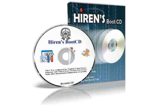 Hirens Windows Password reset Boot Utility DVD PC/Laptop XP Vista 7 8 - Afbeelding 1 van 2