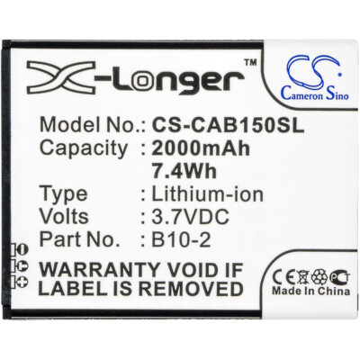 2000mAh 7.4Wh 3.7V Battery for CAT B15,B15Q,B15Q AM,P/N: B10-2 Li-ion