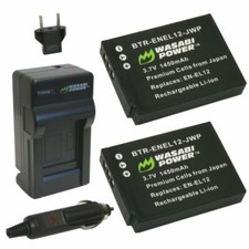 Wasabi Power Battery 2-Pack and Charger for Nikon EN-EL12