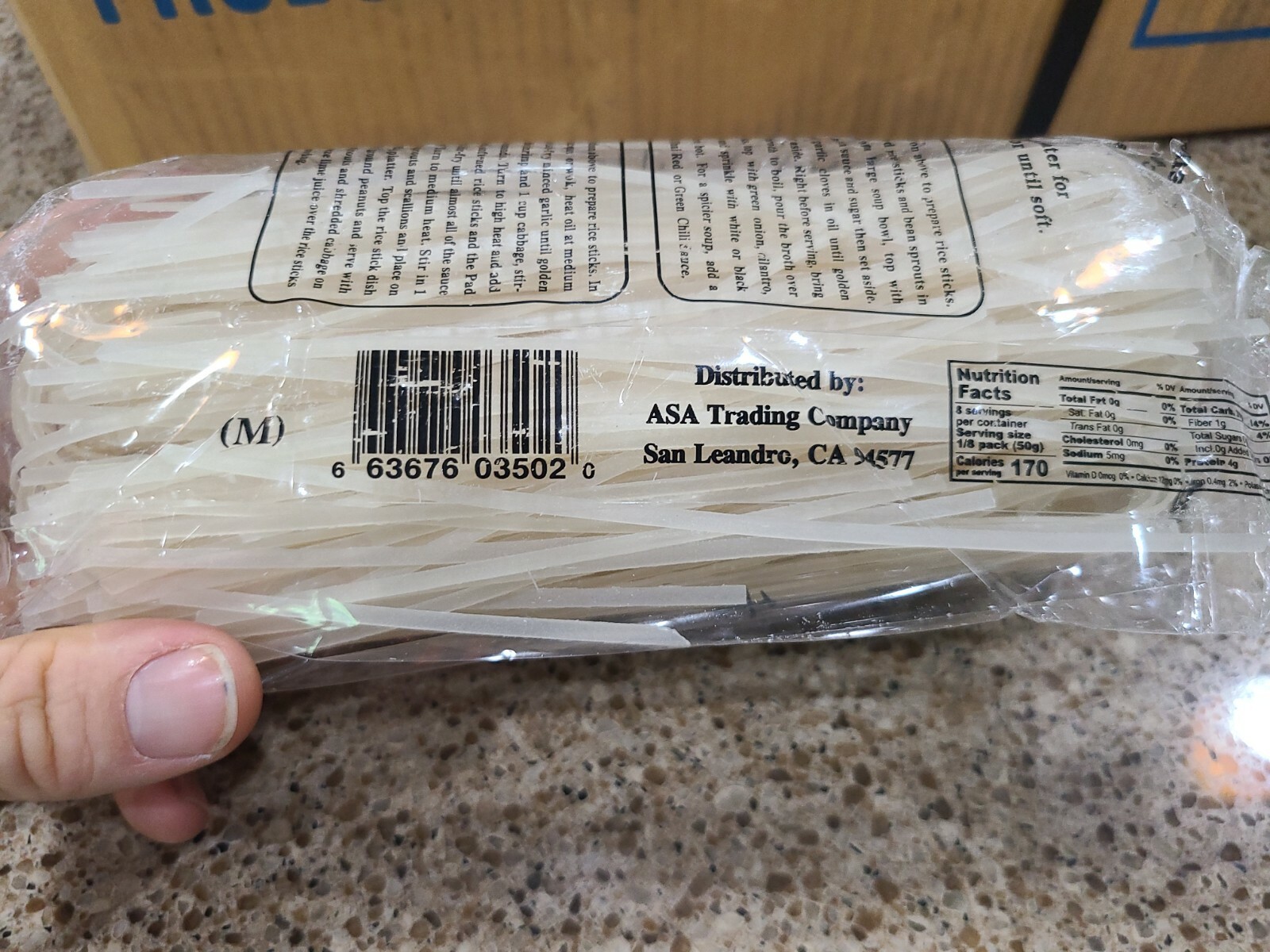 Case of 28 Thousand Elephants BRAND Rice Stick Size Medium M 14 Oz for