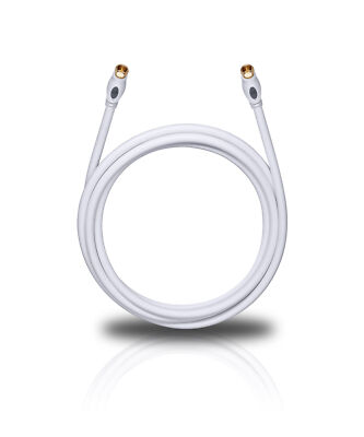 OEHLBACH Transmission Plus S - Sat-Kabel F-Stecker DVB-S2 HDTV UHD weiß - 3,20m