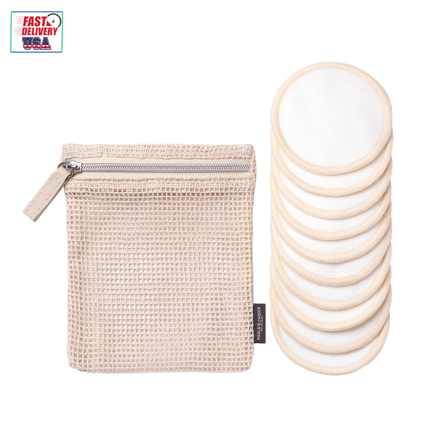 Reusable Makeup Remover Pads, Eco-Friendly Cotton & Bamboo Rounds for Toner & Ex