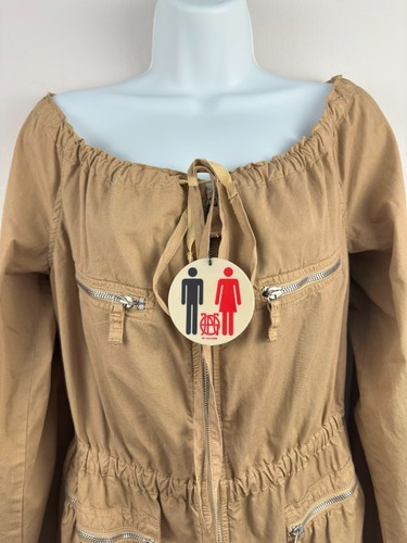 Casual Artist Smock Style Beige Parka JPG Jeans Jean Paul Gaultier Women’s - Picture 5 of 11
