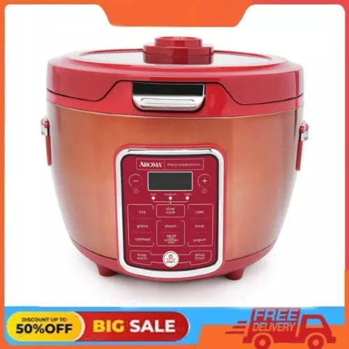 Aroma 20-Cup (Cooked) Glass Lid Digital Rice Cooker