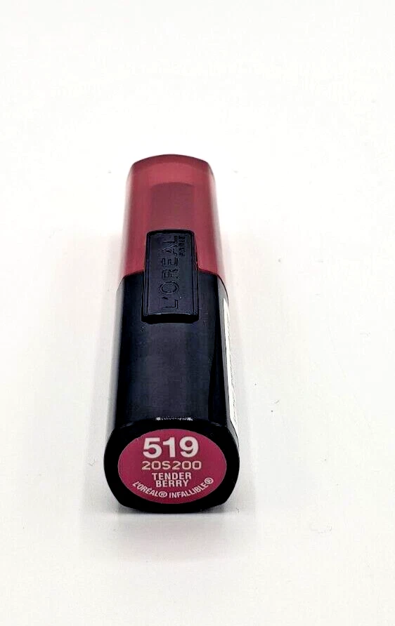 NUEVO L'Oréal Paris Infalible Le Rouge Lápiz Labial Color 519 Tender Berry Foto 2 de 2