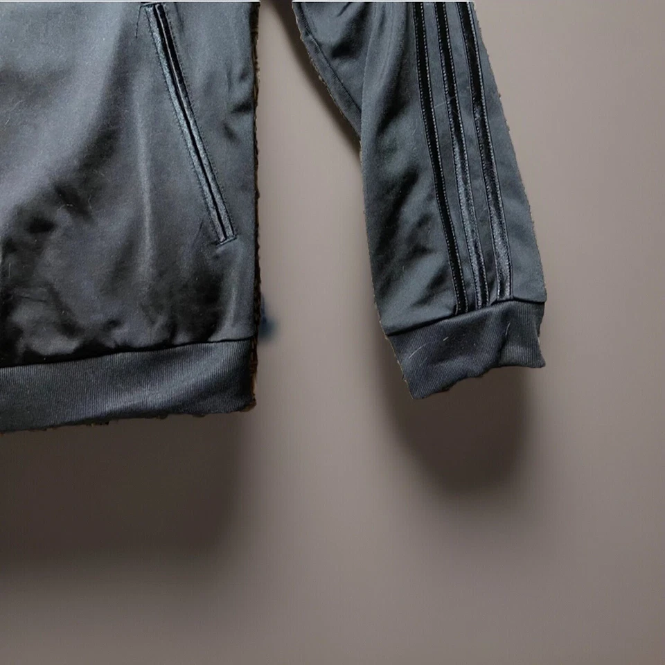 Chaqueta deportiva Adidas 3 rayas deslumbramiento para mujer M negra/negra DZ7656 Foto 2 de 4