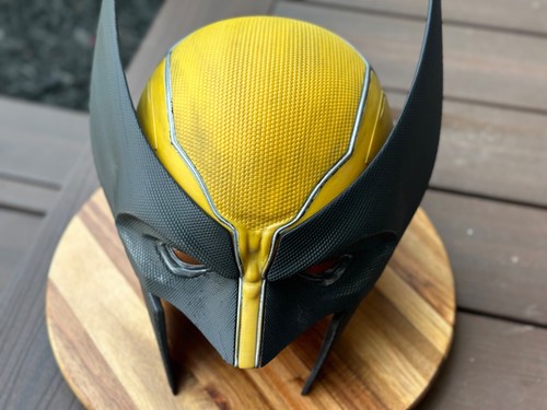Weathered Wolverine Mask Helmet 3d Printed Logan X-Men Wearable or Display - Picture 4 of 14