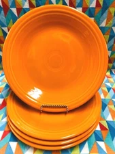 NEW SET 4 FIESTAWARE 10.5" BUTTERSCOTCH DINNER PLATES FIESTA FREE SHIPPING