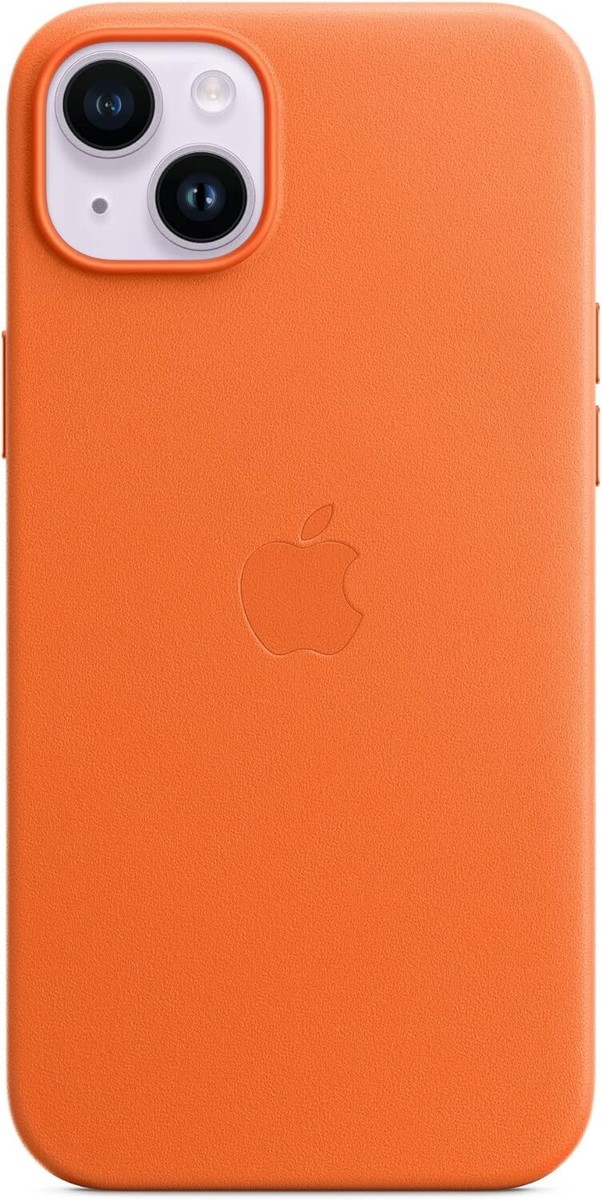 Apple iPhone 14 Plus Leather MagSafe Orange 194253345510| eBay