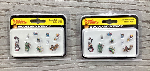 2 Woodland Scenics 1/160 N Scale Scenic Accents Assorted Junk Set 10 Pcs 2163 - Picture 7 of 13