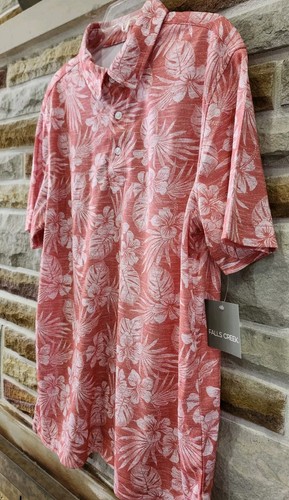 Falls Creek Performance Floral Print Polo Shirt Men's XL Casual Fast Dri NEW - Picture 2 of 6