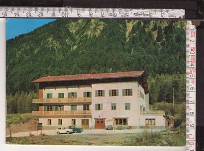 0331 - TRAVEL POSTCARD 23.??.?? - PASSO SAN LUGANO, BOLZANO, SMALL HOTEL 