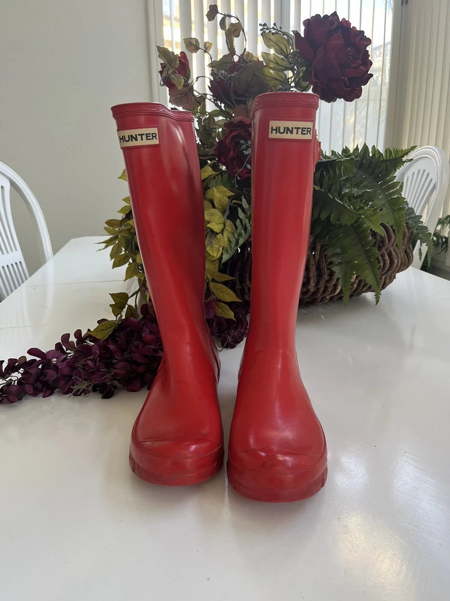 Mens red hunter boots cheap