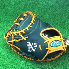 Rawlings Baseball Glove Catchers mitt 33 LHT HYPER TECH MLB TEAM Athletics