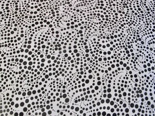 Liz Sinclair Scarf BlackPolka Dots on White 32" Sq 100% Polyester Sheer India