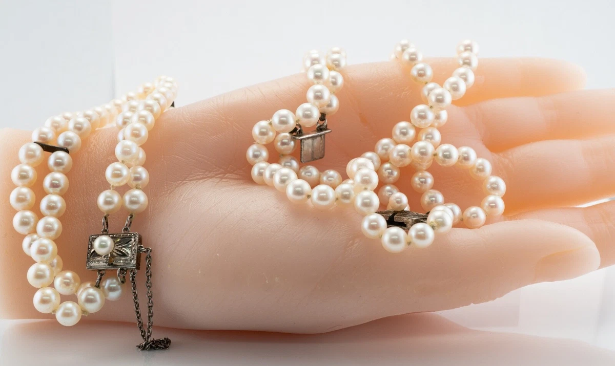 Mikimoto pearl 2024 necklace set