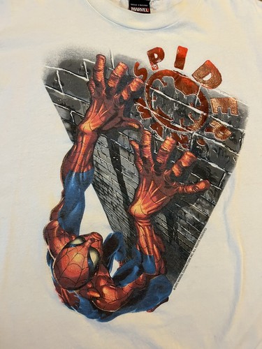 Vintage RARE 2002 Spiderman Tobey Maguire Promo T-Shirt Movie Marvel Size XL - Picture 2 of 6